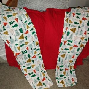 Two Sets Of Old Navy Holiday Tree Print Pajama Set